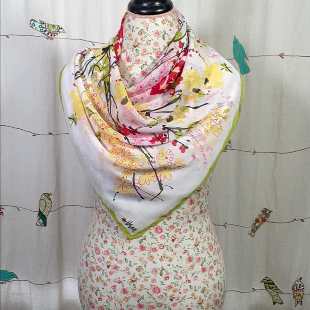 Vera Neumann Floral Scarf